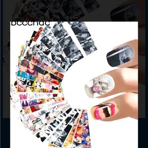 Full Set Nail Water decal Set Marylin Audrey 20 plus sheets